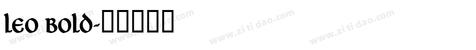 Leo Bold字体转换